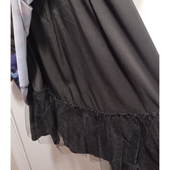 City Chic Black Floral Hydrangea Print Plus-size Fit And Flare Dress - Picture 9 of 13